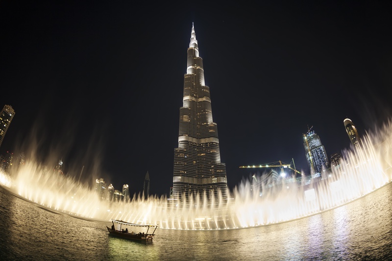 The Burj Khalifa and Dubai Fountain